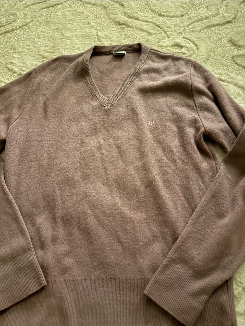 Pierre Cardin Men's Crewneck Sweater — Taupe Brown